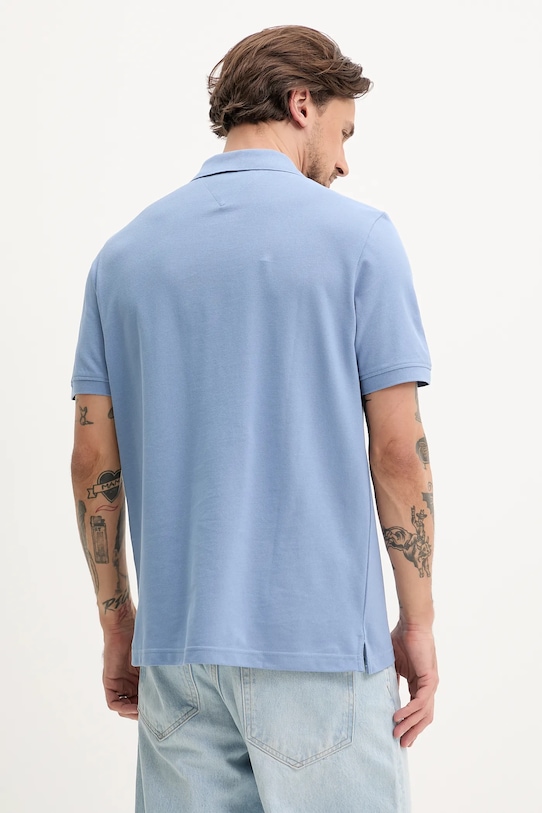 Ρούχα Βαμβακερό μπλουζάκι πόλο Tommy Jeans DM0DM20914 μπλε