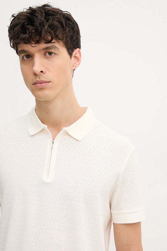 Joop! polo bawełniane beżowy 30045546