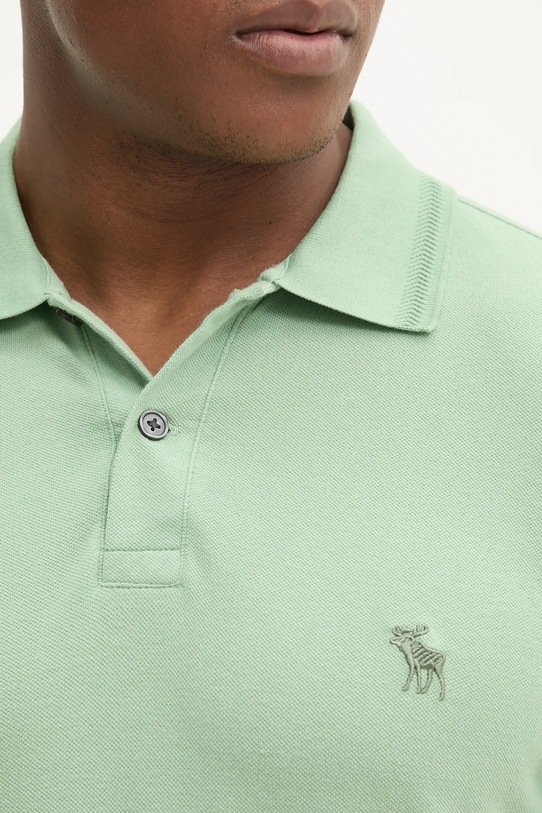 Abercrombie & Fitch tricou polo verde KI124.5167.300