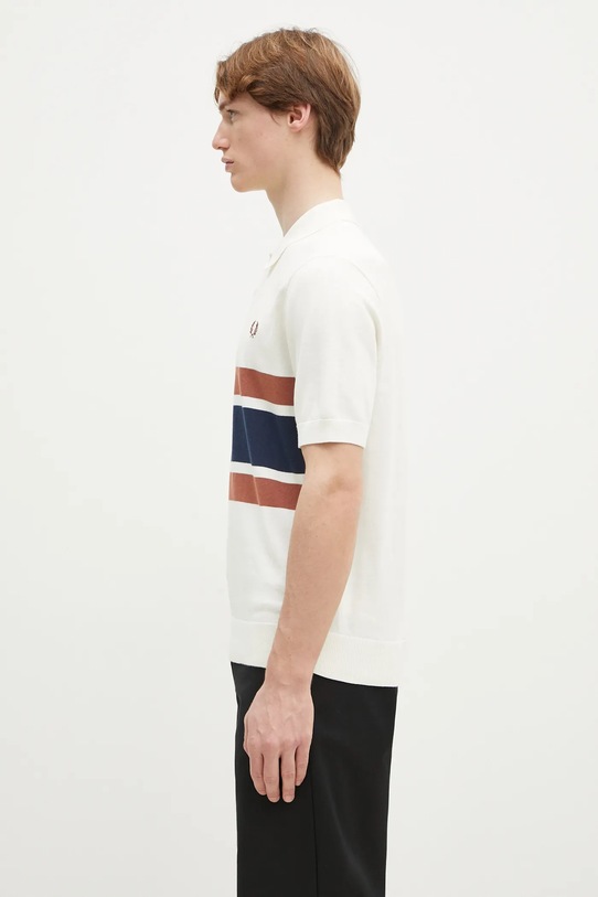 Fred Perry sweter bawełniany K9709.760 beżowy SS25