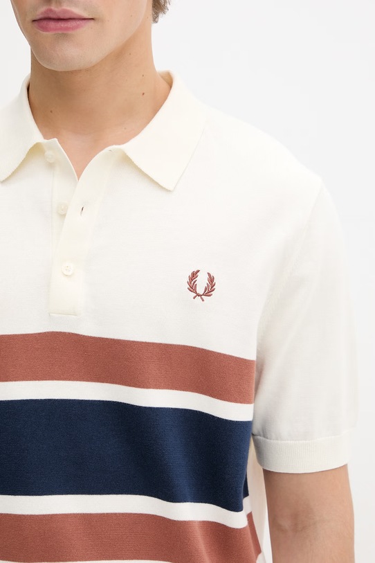 Fred Perry sweter bawełniany beżowy K9709.760