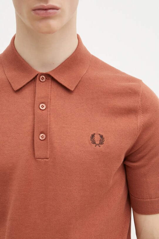 Bavlněný svetr Fred Perry oranžová K9725.324