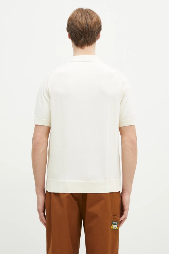 Ρούχα Βαμβακερό μπλουζάκι πόλο Fred Perry K9725.560 μπεζ