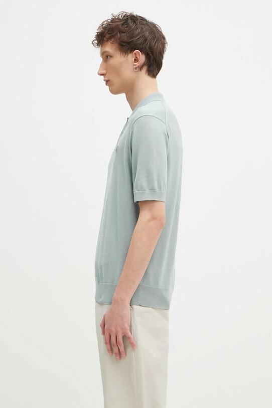 Pamučna polo majica Fred Perry K9725.959 tirkizna SS25