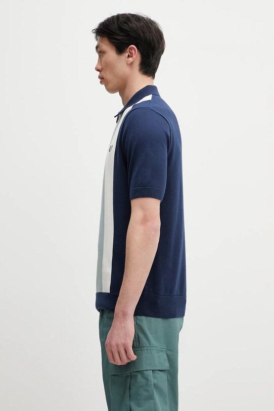 Bavlněné polo tričko Fred Perry K9728.Y90 tyrkysová SS25