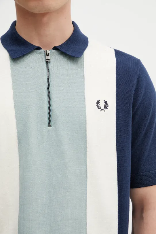 Bavlnené polo tričko Fred Perry tyrkysová K9728.Y90