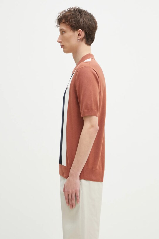 Хлопковое поло Fred Perry K9728.Y91 оранжевый SS25