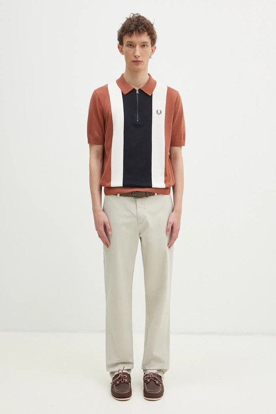 Fred Perry polo in cotone K9728.Y91 arancione
