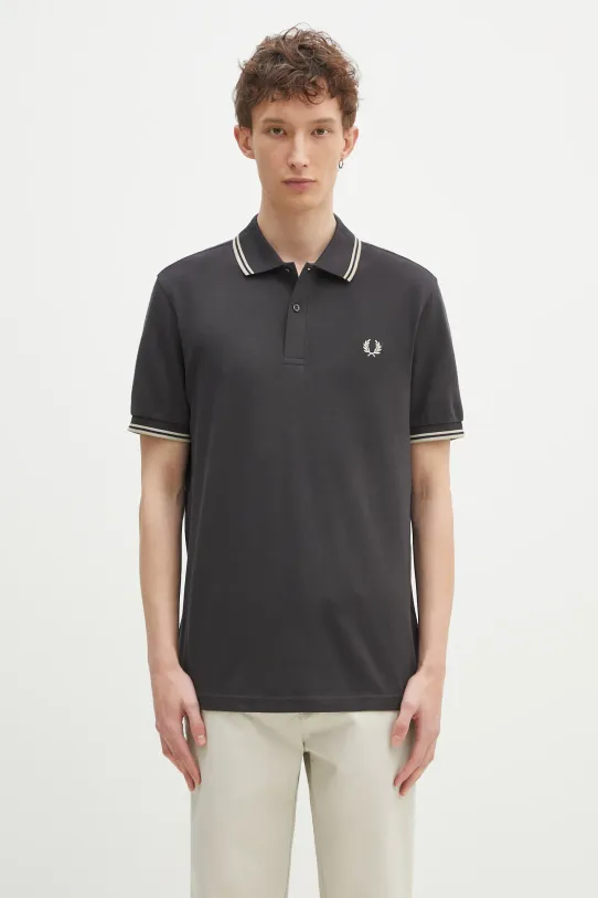 Fred Perry polo de bumbac bumbac gri M3600.V56