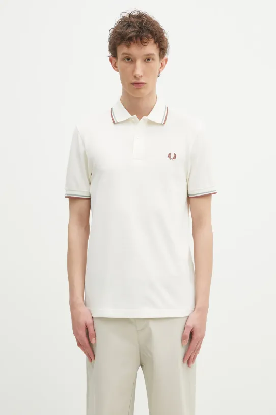 Бавовняне поло Fred Perry бавовна бежевий M3600.Y20