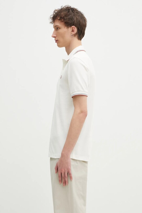 Fred Perry cotton polo shirt M3600.Y20 beige SS25