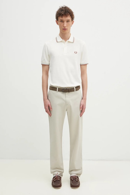 Бавовняне поло Fred Perry M3600.Y20 бежевий