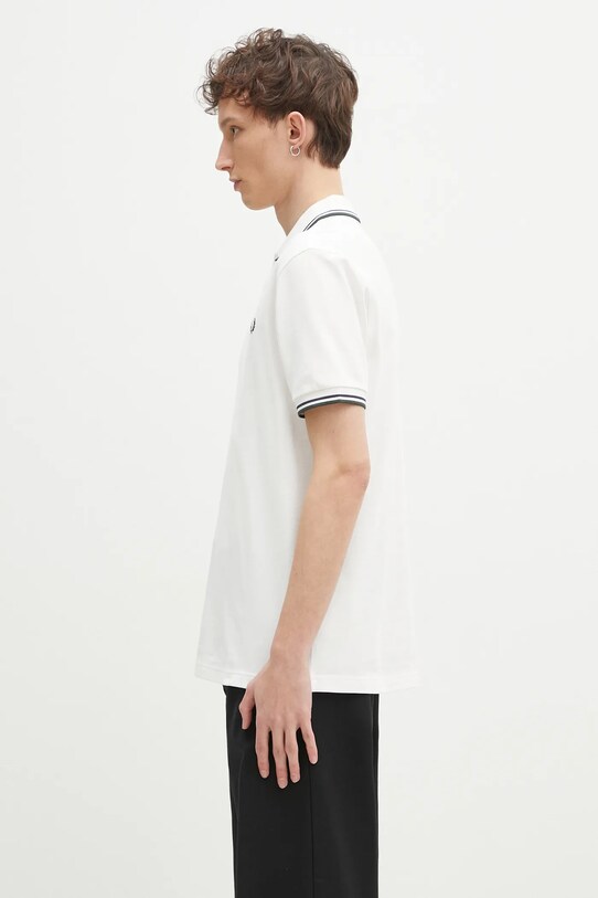 Fred Perry cotton polo shirt M3600.Y23 white SS25