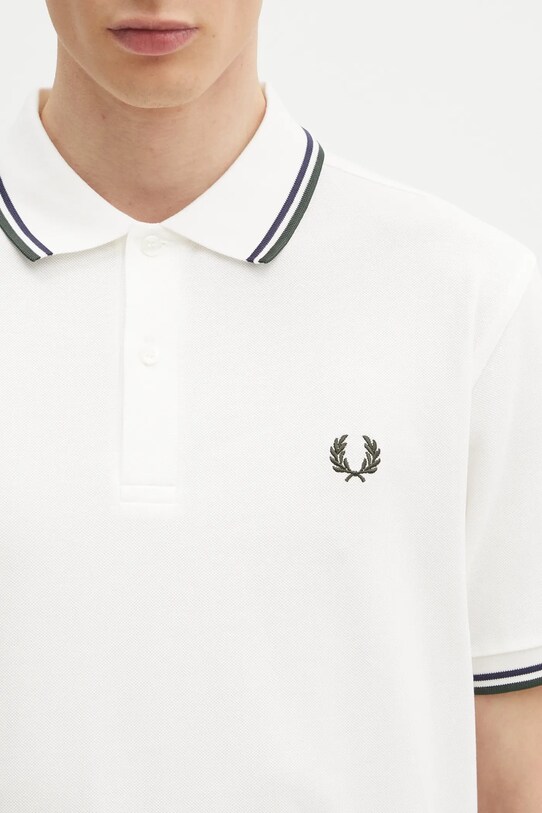 Fred Perry cotton polo shirt white M3600.Y23