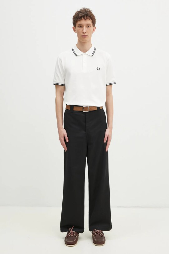 Fred Perry cotton polo shirt M3600.Y23 white