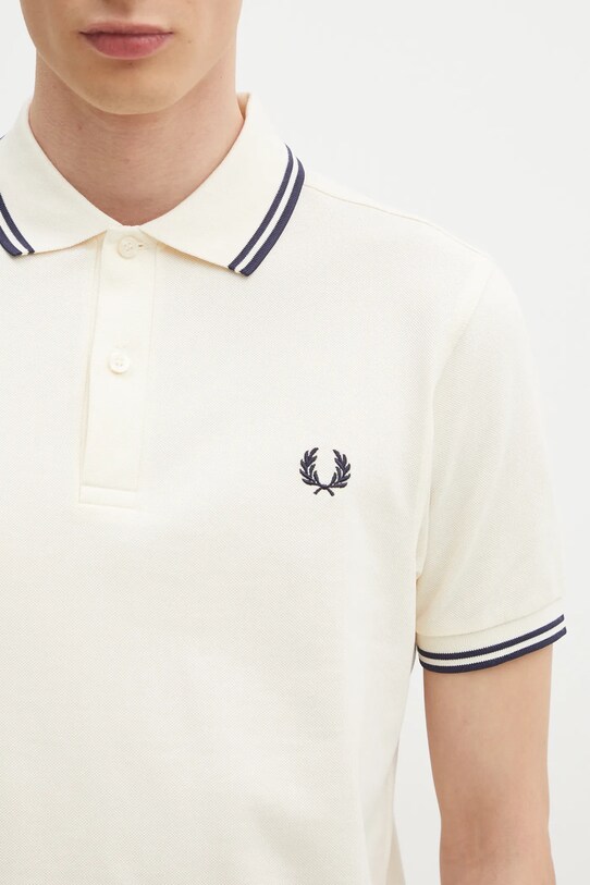 Хлопковое поло Fred Perry бежевый M3600.Y24