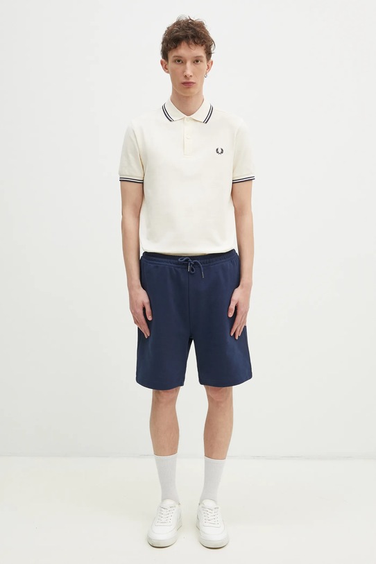Хлопковое поло Fred Perry M3600.Y24 бежевый