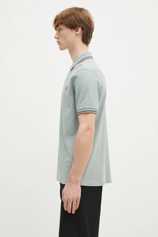 Fred Perry cotton polo shirt M3600.Y26 green SS25
