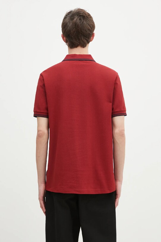 Clothing Fred Perry cotton polo shirt M3600.Y35 maroon