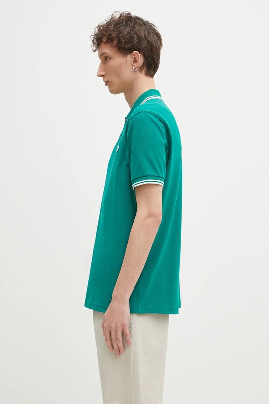 Fred Perry polo de bumbac M3600.Y37 verde SS25