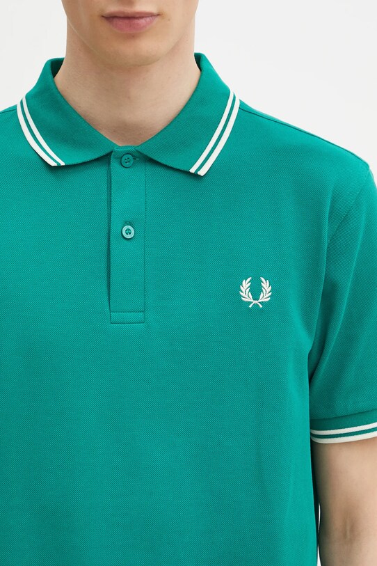 Fred Perry polo de bumbac verde M3600.Y37