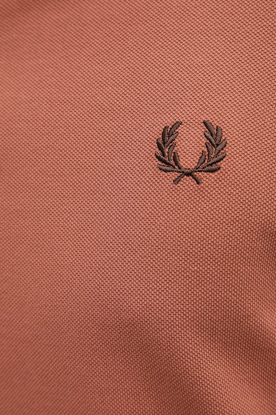 Fred Perry polo męskie bawełniane M3600.Y39 pomarańczowy