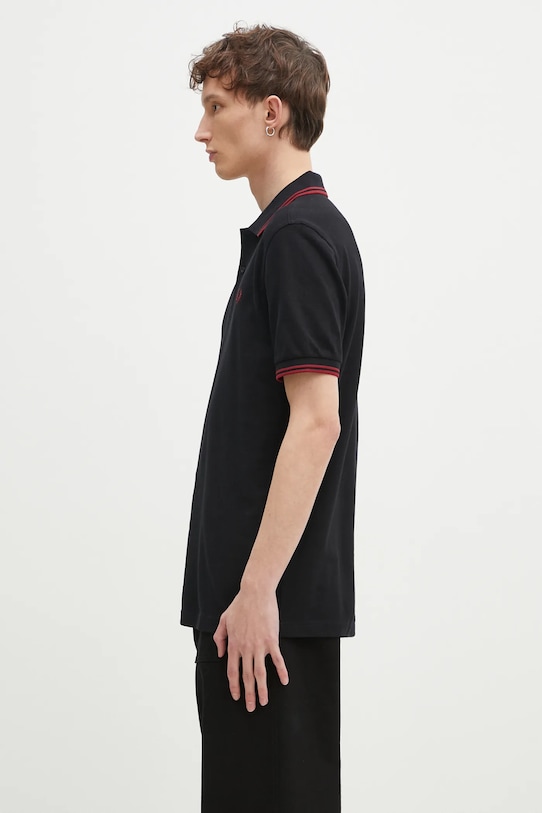Fred Perry polo de bumbac M3600.Y42 negru SS25