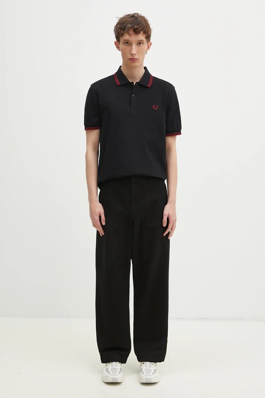 Fred Perry cotton polo shirt M3600.Y42 black