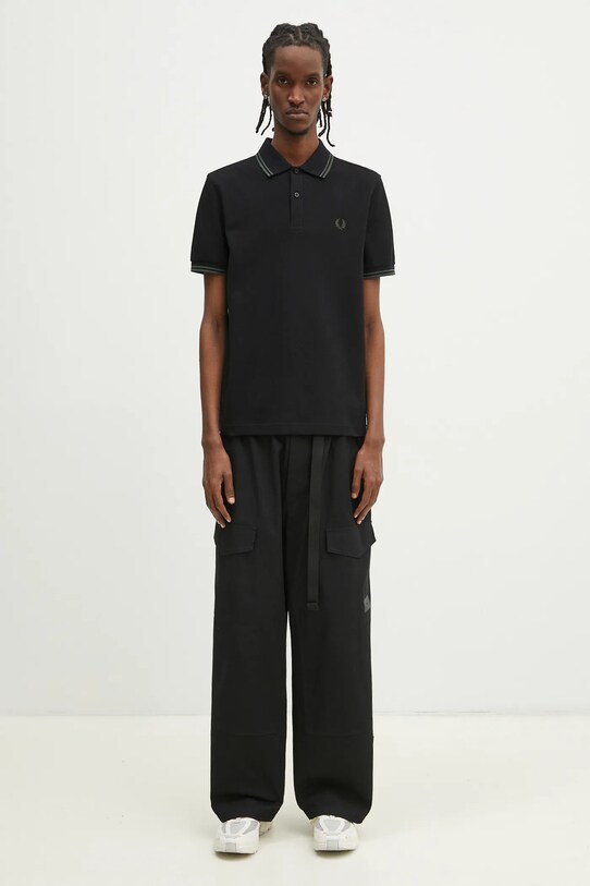 Fred Perry cotton polo shirt M3600.Y43 black