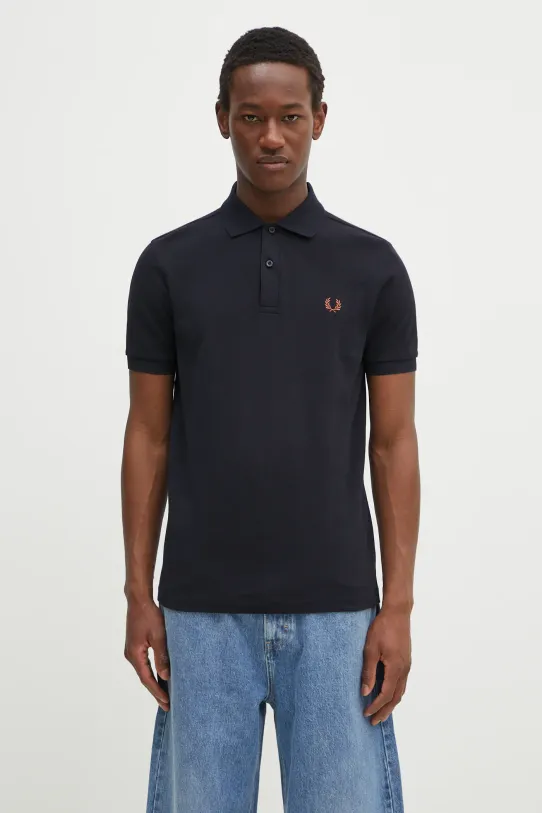 Fred Perry polo in cotone regolare blu navy M6000.Y31