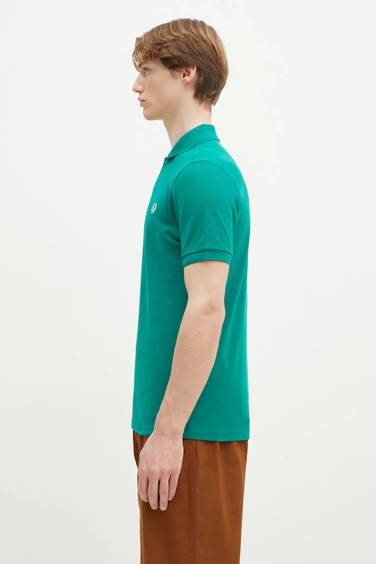 Fred Perry cotton polo shirt M6000.Y37 green SS25