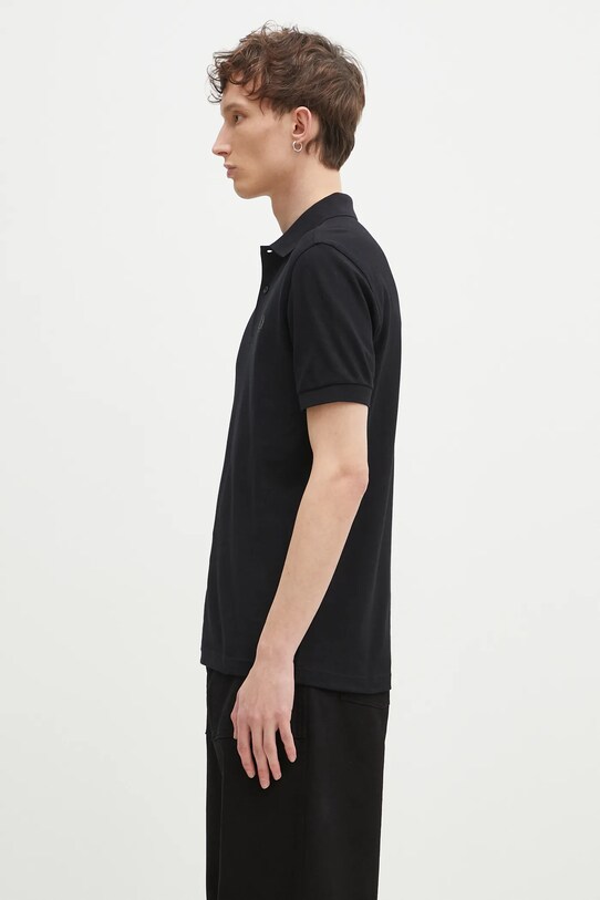 Βαμβακερό μπλουζάκι πόλο Fred Perry M6000.Y43 μαύρο SS25
