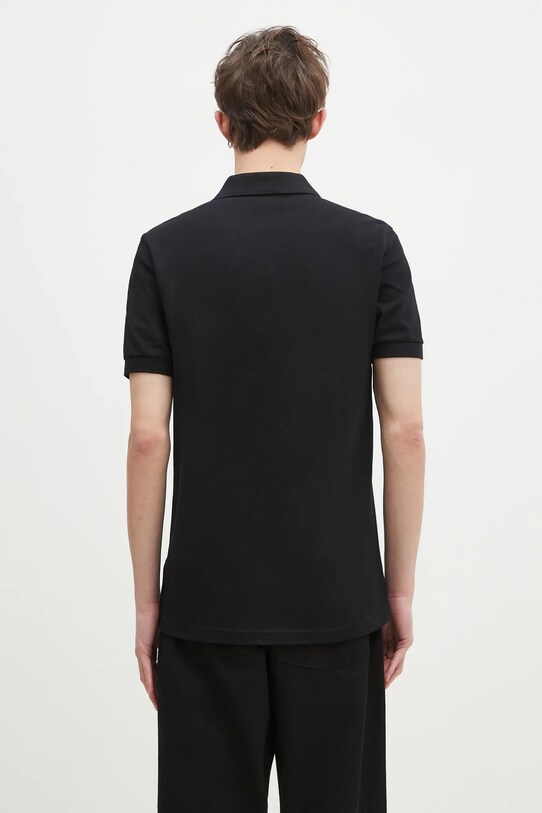 Ρούχα Βαμβακερό μπλουζάκι πόλο Fred Perry M6000.Y43 μαύρο