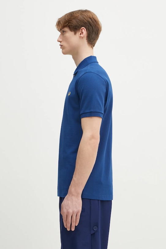 Fred Perry polo bawełniane M6000.Y47 niebieski SS25