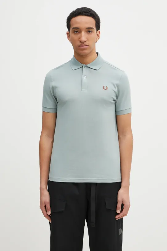 Fred Perry cotton polo shirt cotton green M6000.Z35