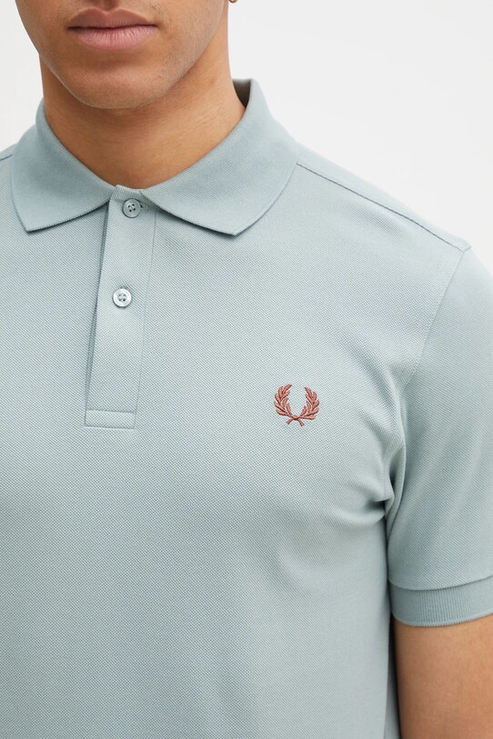 Bavlněné polo tričko Fred Perry zelená M6000.Z35