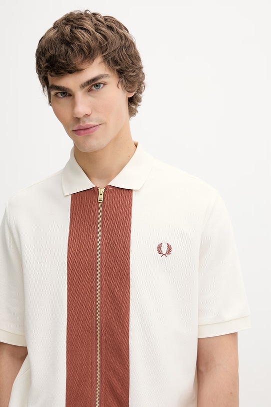 Fred Perry polo bawełniane beżowy M6661.760