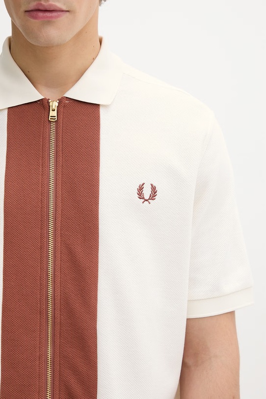 Fred Perry polo bawełniane M6661.760 beżowy