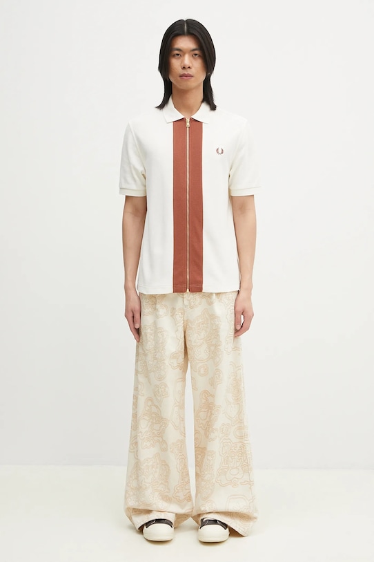 Fred Perry polo bawełniane M6661.760 beżowy