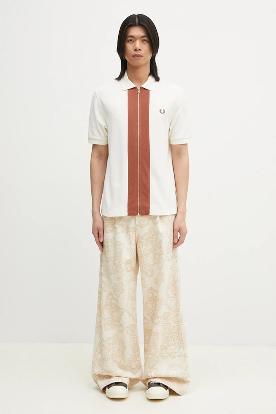 Fred Perry polo bawełniane M6661.760 beżowy