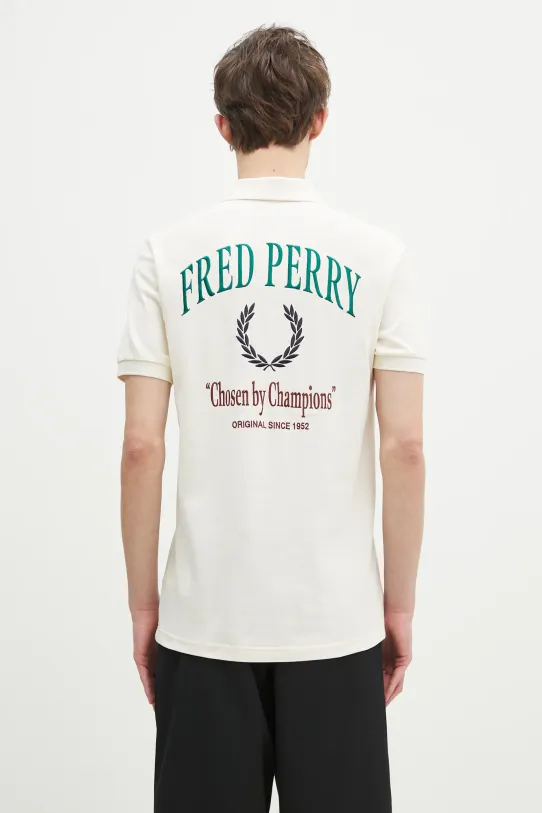 Fred Perry polo bawełniane bawełna beżowy M9834.560