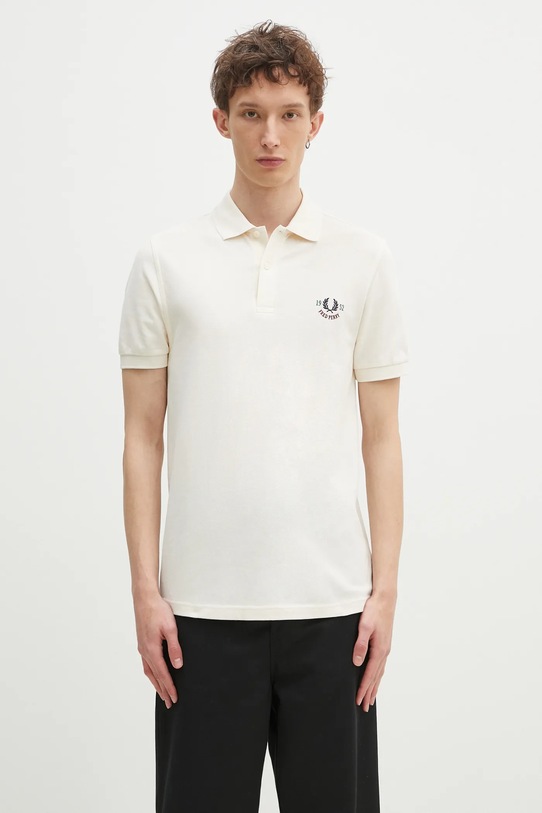Odzież Fred Perry polo bawełniane M9834.560 beżowy