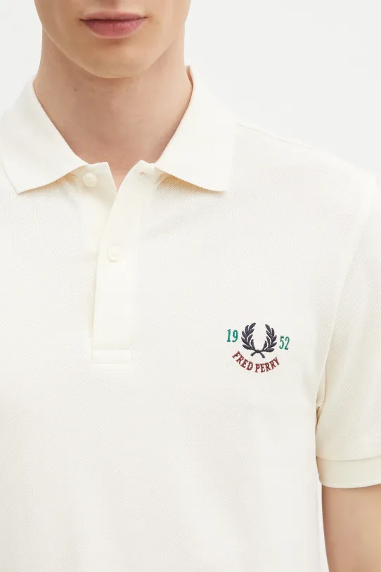 Fred Perry polo bawełniane beżowy M9834.560