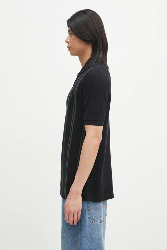 Fred Perry polo bawełniane M9881.102 czarny SS25