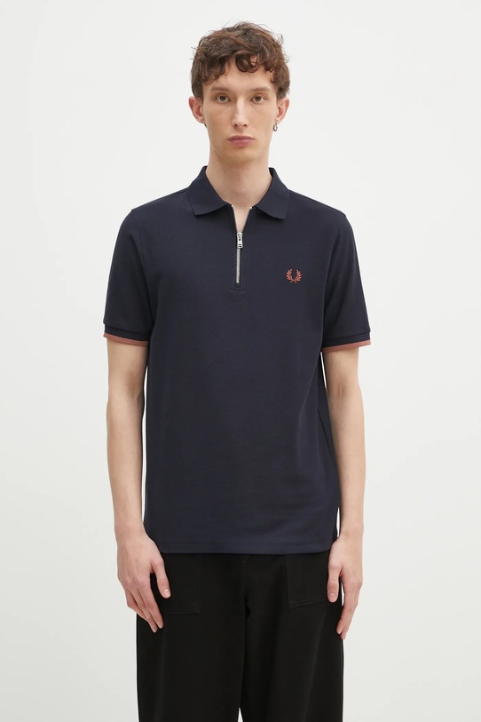 Fred Perry cotton polo shirt cotton navy M9886.608