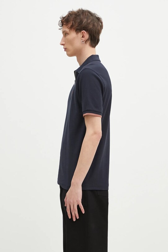 Fred Perry cotton polo shirt M9886.608 navy SS25
