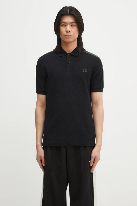 Fred Perry polo bawełniane bawełna czarny M9890.102