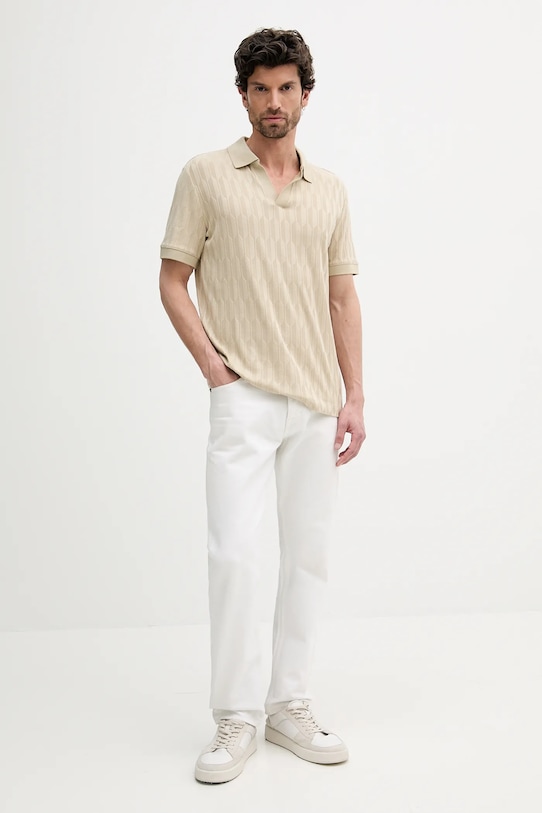 Polo tričko Marciano Guess 5GHP03.6326A béžová SS25