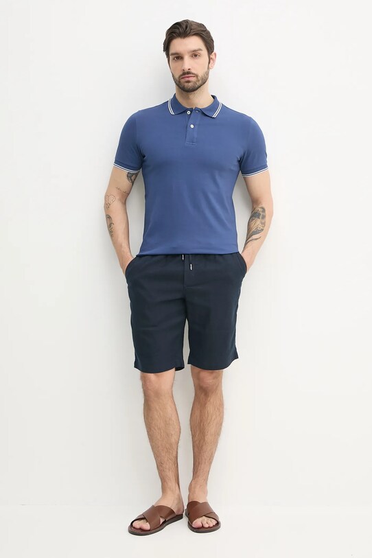 Geox tricou polo M5510R.T3236 bleumarin SS25