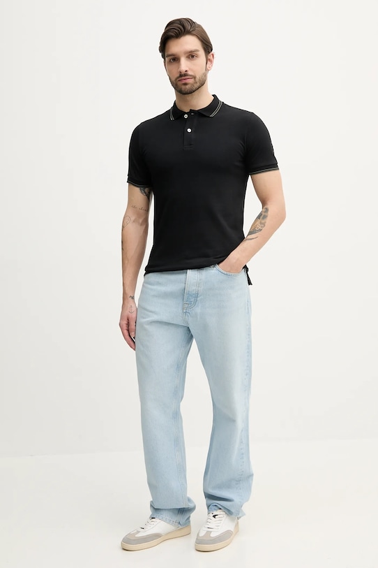 Polo tričko Geox M5510R.T3236 čierna SS25